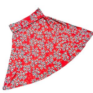 LuLaRoe Skirt SzS Azure Slinky Stretchy Flared A-Line Knee Length Skirt